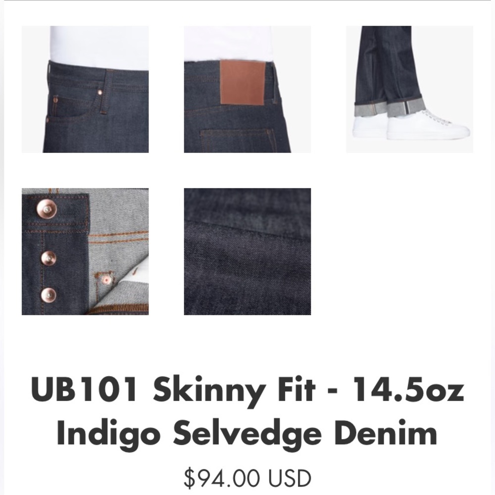 NEW Selvedge Unbranded Classic button-up Jeans size 31 - Picture 5 of 14
